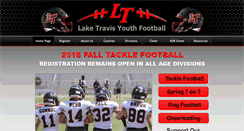 Desktop Screenshot of laketravisyouthfootball.com